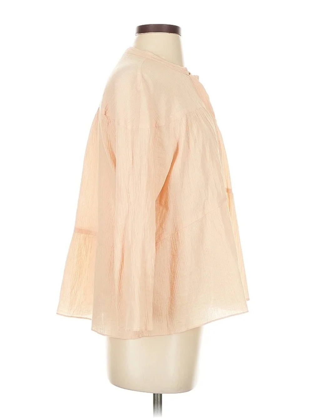 Steven Alan Blush Peach Linen Button Down Top